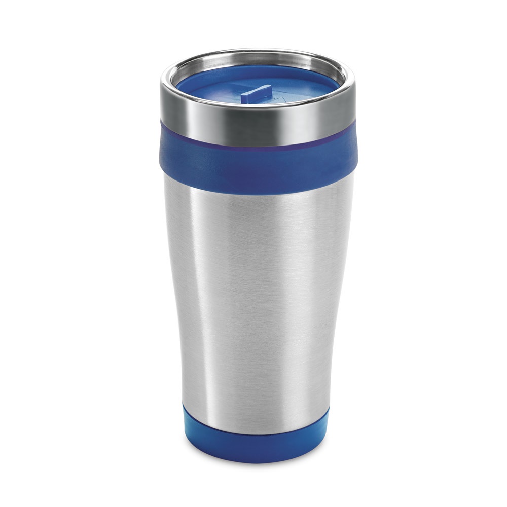 BATUM. 420 mL roestvrij staal en PP reisbeker - bedrukt of onbedrukt verkrijgbaar - Royal Blauw
