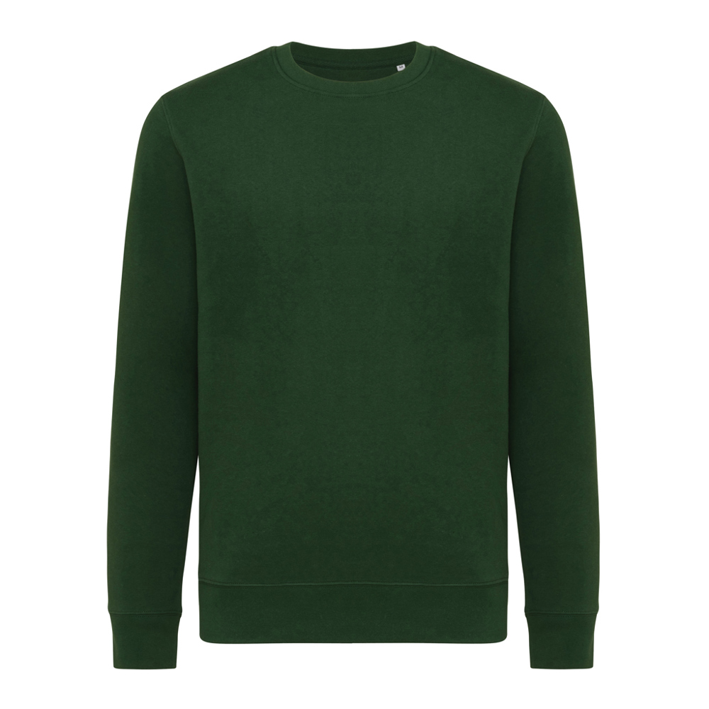 IQONIQ Etosha lichtgewicht gerecycled katoen sweater - kopen of bedrukken - forest green (± PMS 19-5920TCX)