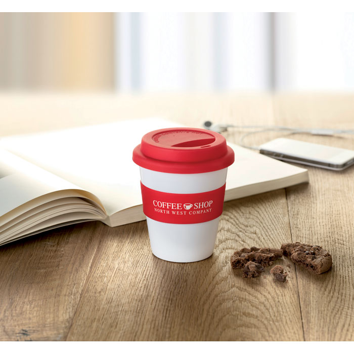 ASTORIA - PP beker met siliconen deksel