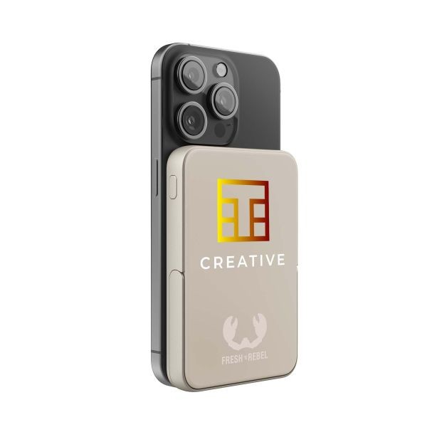 Fresh 'n Rebel Magnetic Wireless Powerbank 5000 mAh - Silky Sand