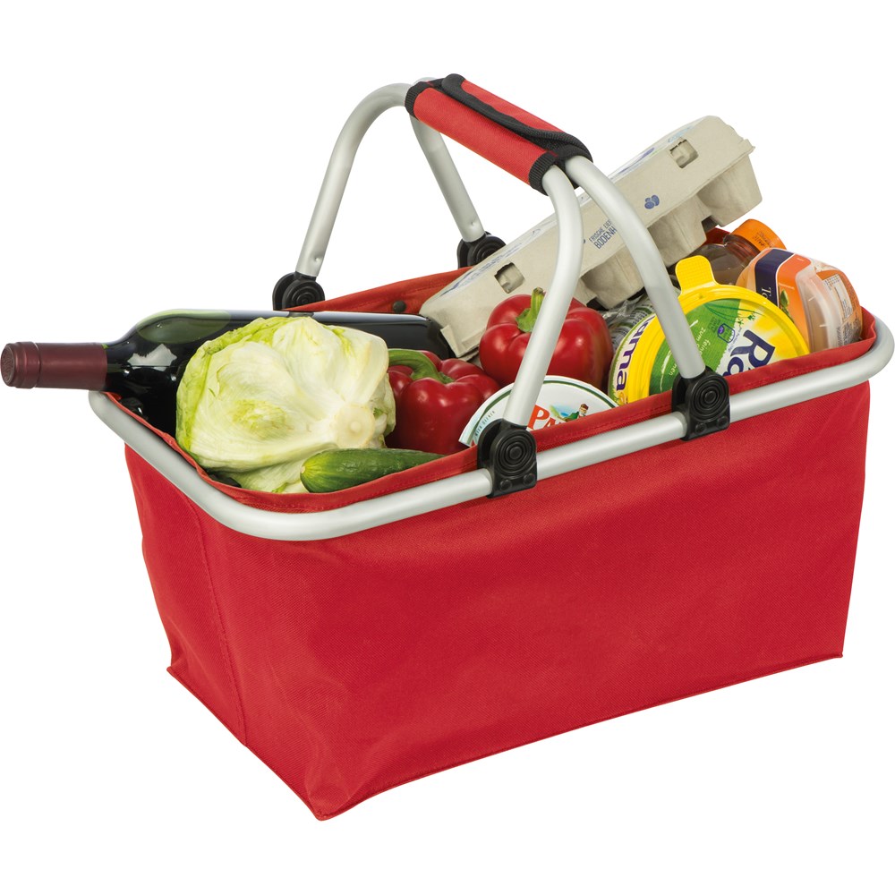 Boodschappenmand - voor bedrijven en relatiegeschenken - rood