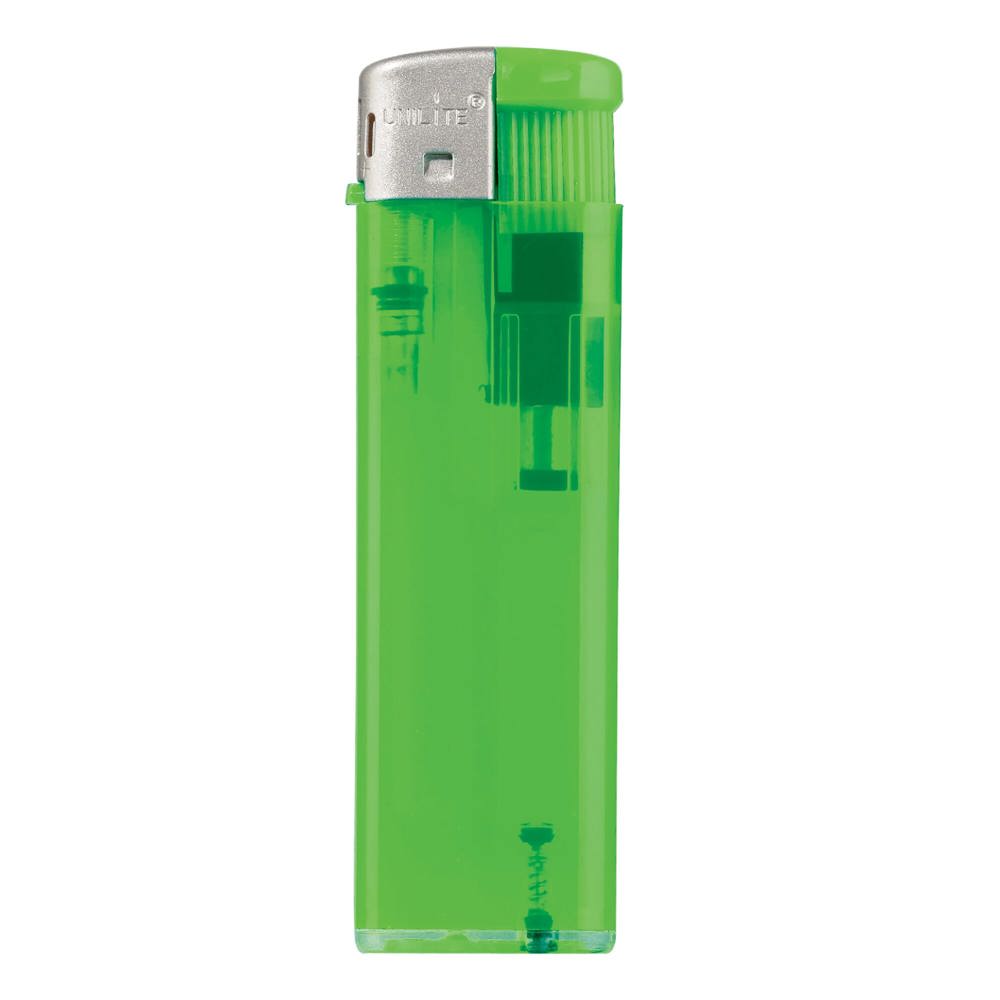 Aansteker Torpedo transparant - voor bedrijven en relatiegeschenken - Transparant / Lichtgroen