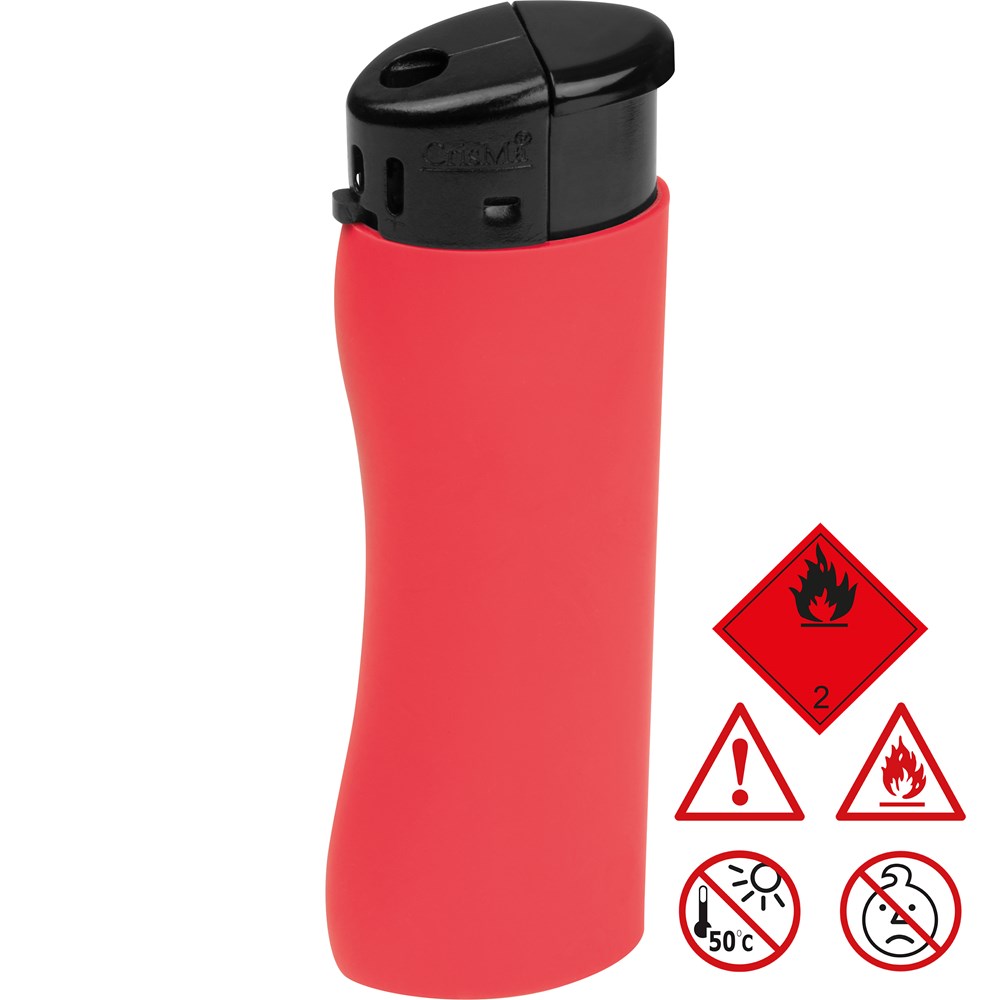 Aansteker - bedrukt of onbedrukt verkrijgbaar - Rood