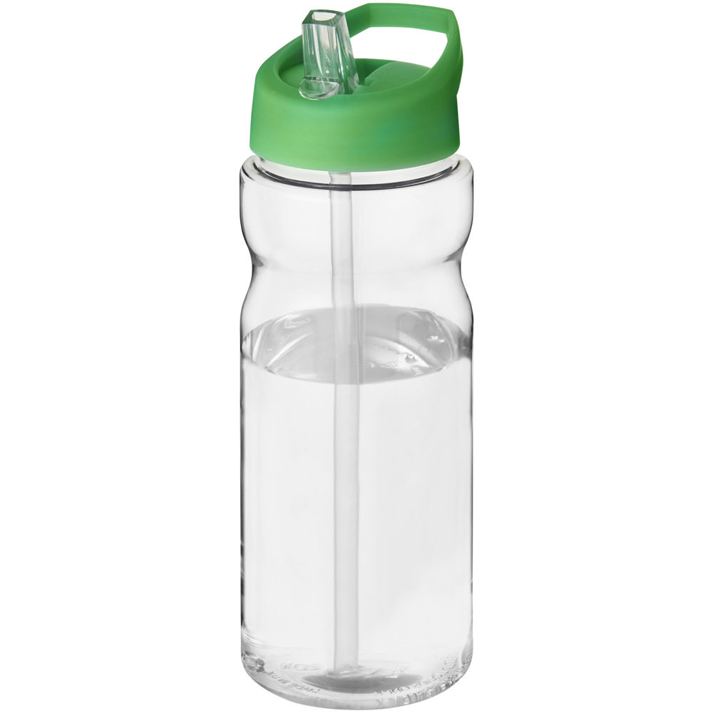 H2O Active® Base 650 ml bidon met fliptuitdeksel - met logo of onbedrukt bestellen - Transparent, Groen