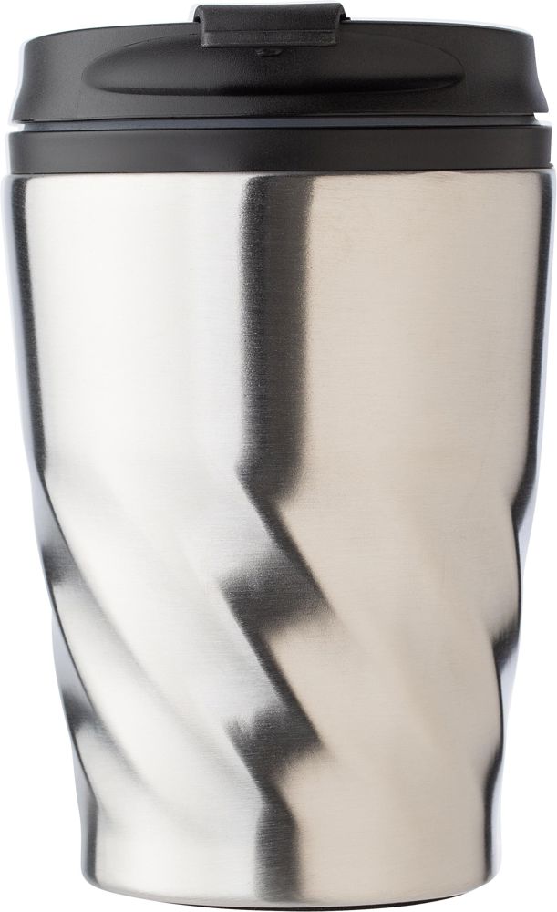 PP en RVS mok Rida - met logo of onbedrukt bestellen - Zilver