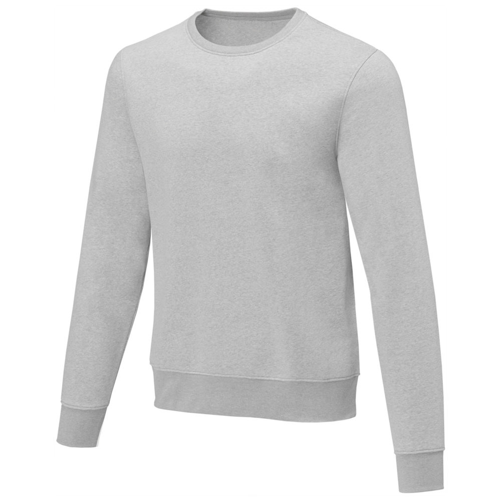 Zenon heren sweater met crewneck - kopen of bedrukken - Gemêleerd grijs