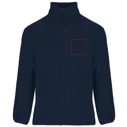 Artic fleece herenjack met volledige rits
