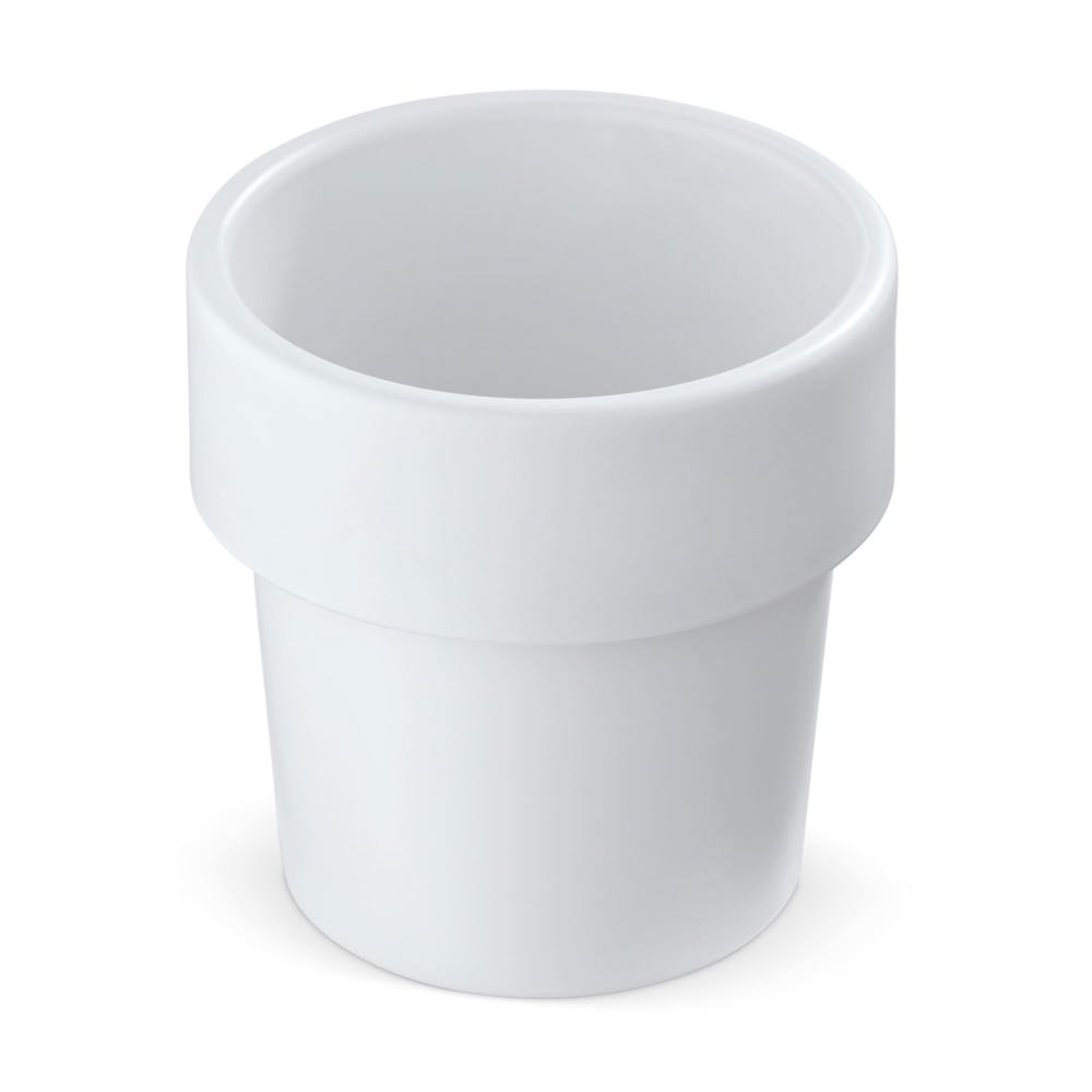 Hot-but-cool beker met kerstomaten zaadjes - voor bedrijven en relatiegeschenken - Wit
