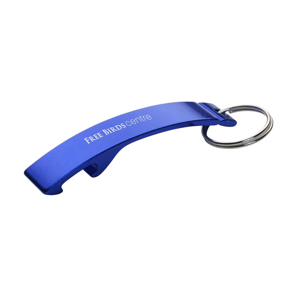 Alu Opener sleutelhanger - bedrukt of onbedrukt verkrijgbaar - Blauw