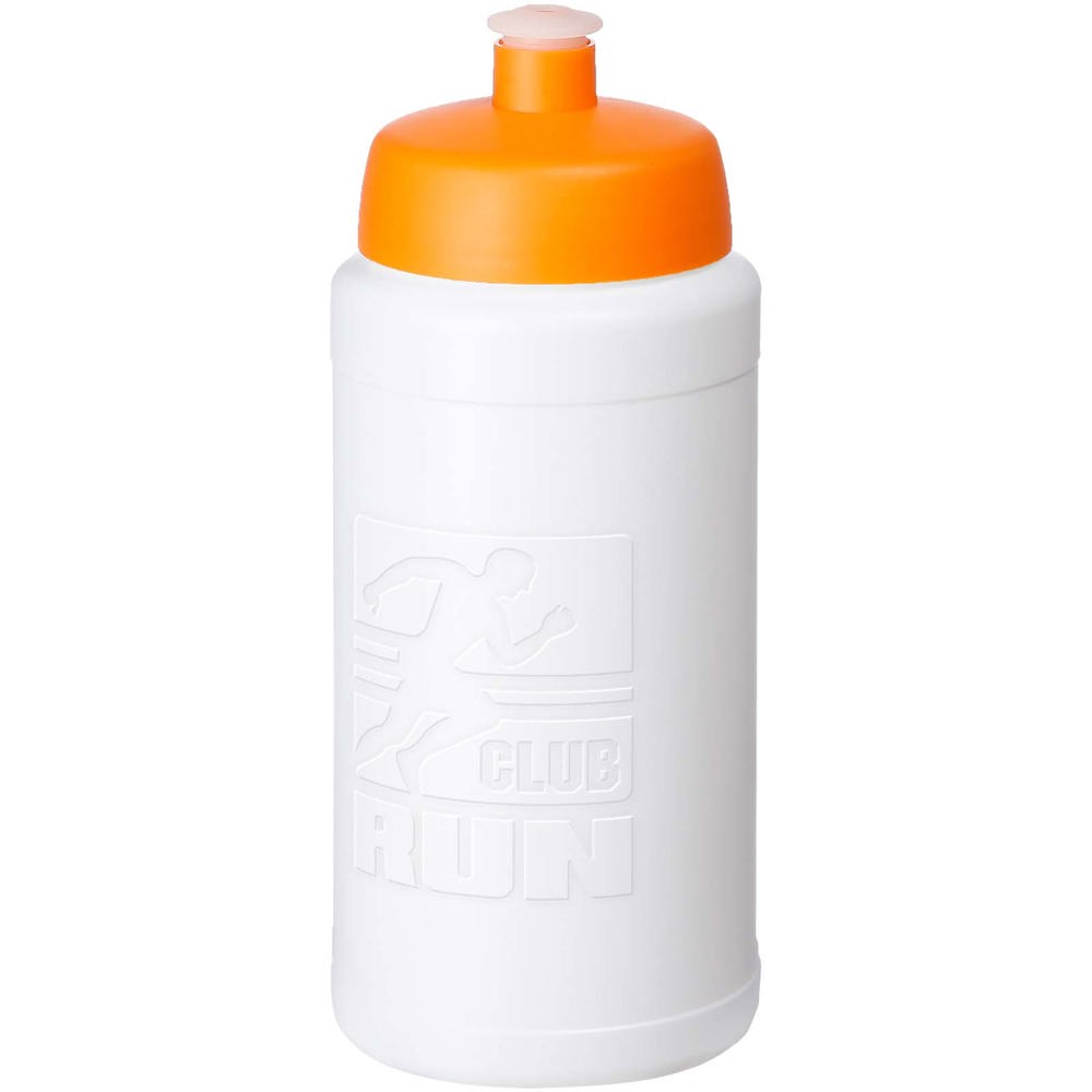 Baseline Rise 500 ml drinkfles - voor bedrijven en relatiegeschenken - Wit, Oranje