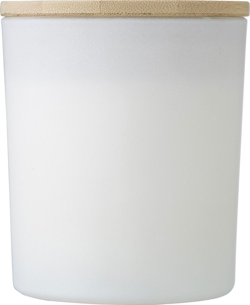 Glazen kaars Josiah - voor bedrijven en relatiegeschenken - Wit