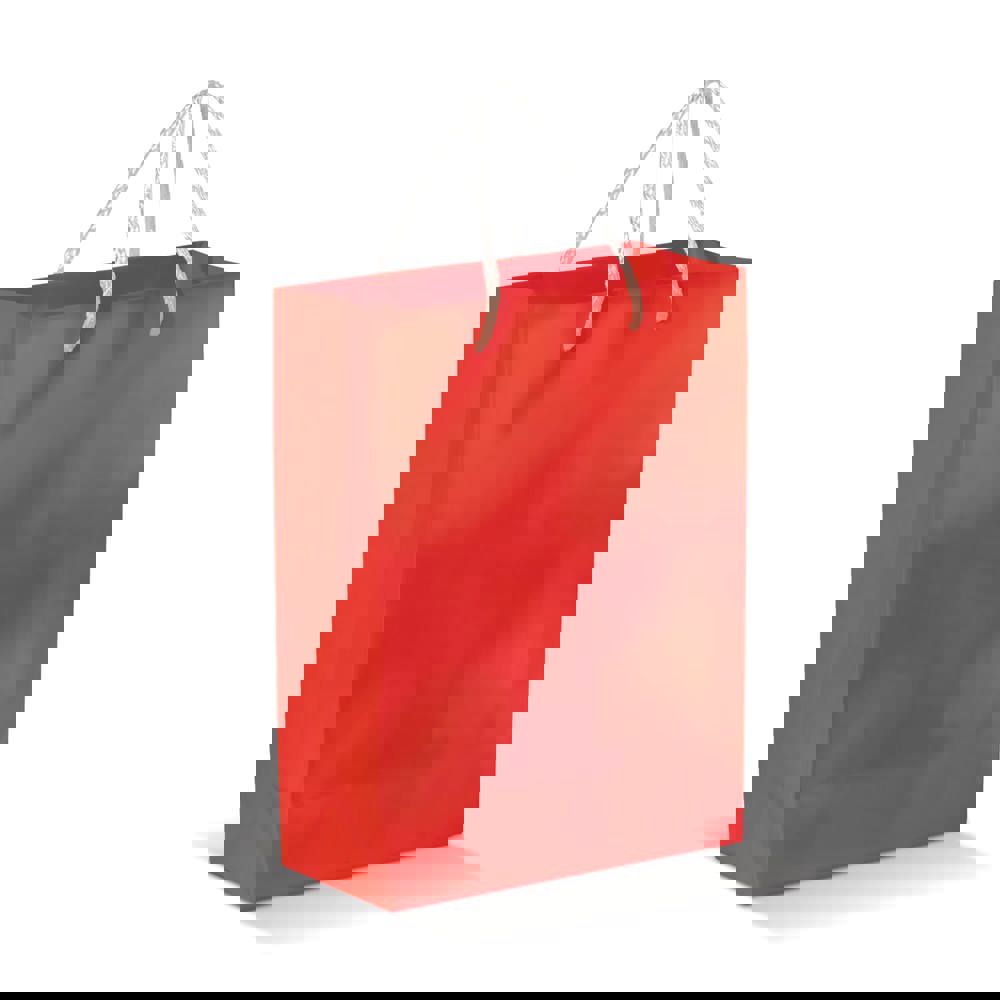 Draagtas papier groot 200g/m2 - voor bedrijven en relatiegeschenken - rood