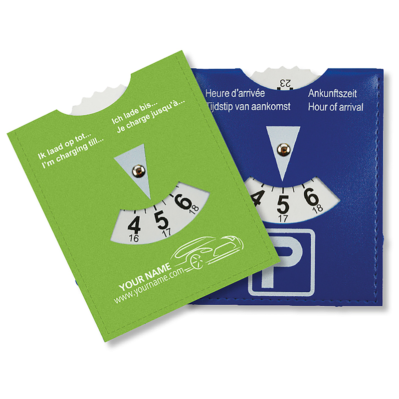 Promo parkeerschijf Skai voor elektrische auto's. - kopen of bedrukken