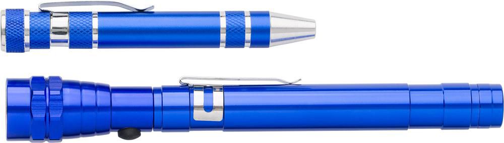 Aluminium 2-in-1 zaklamp Olivia - voor bedrijven en relatiegeschenken