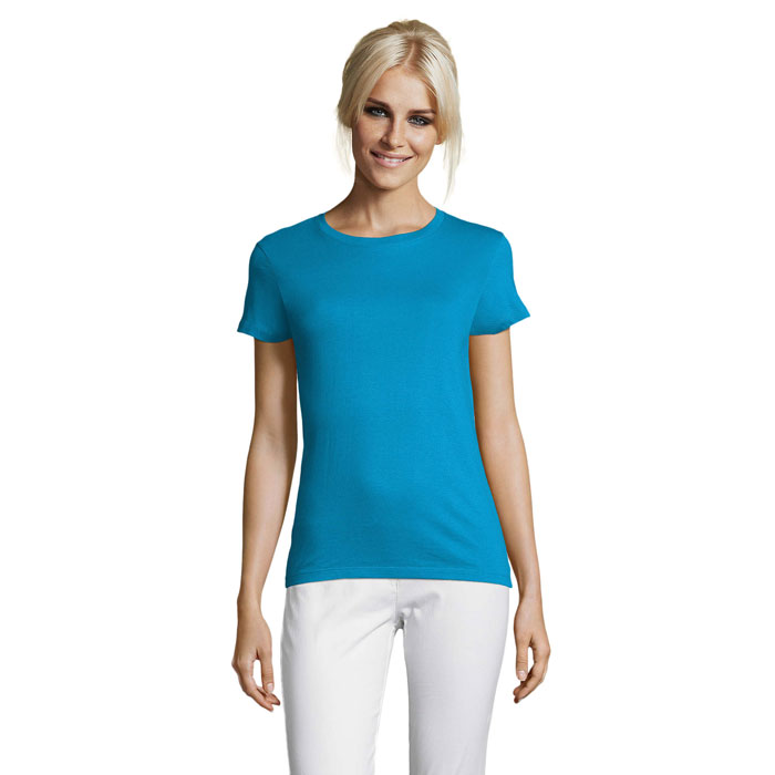 REGENT WOMEN - REGENT dames t-shirt 150g - bedrukt of onbedrukt verkrijgbaar - Aqua
