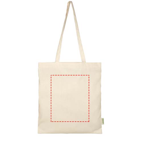 Odisha 100 g/m² OCS biologisch katoenen draagtas 7L