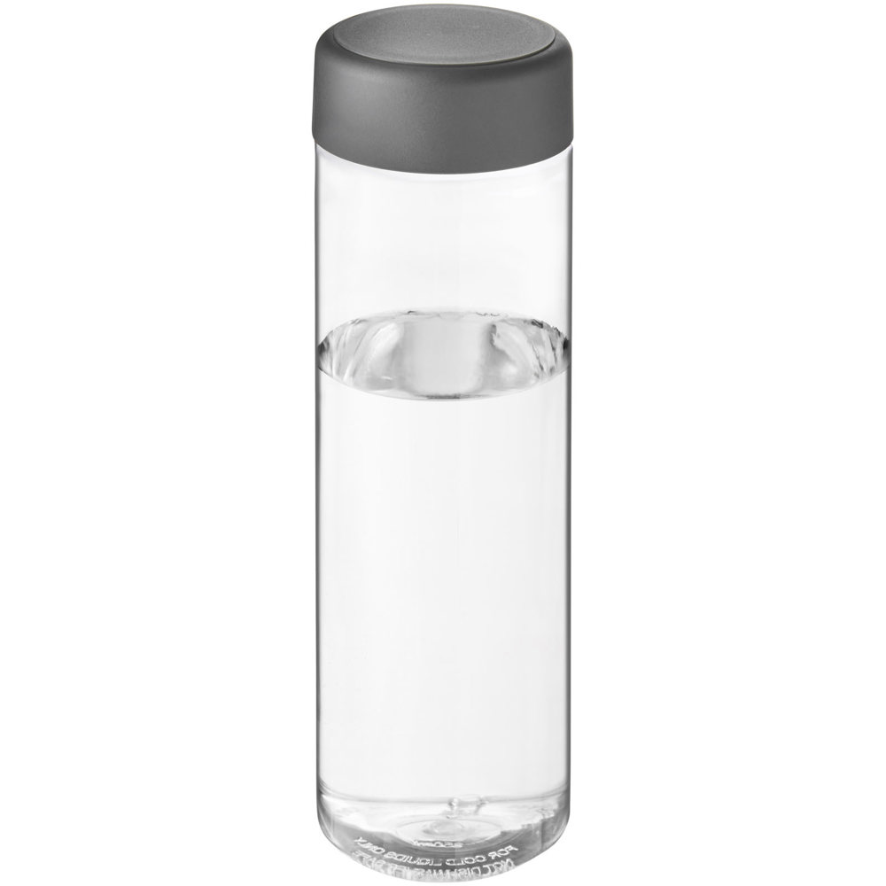 H2O Active® Vibe 850 ml sportfles - voor bedrijven en relatiegeschenken - Transparent, Stormgrijs