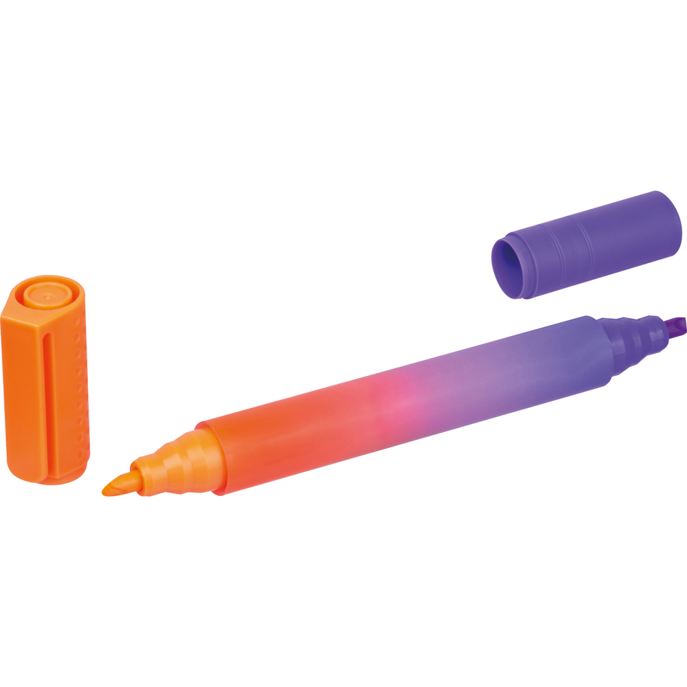 Markeerstift – tweekleurig - oranje