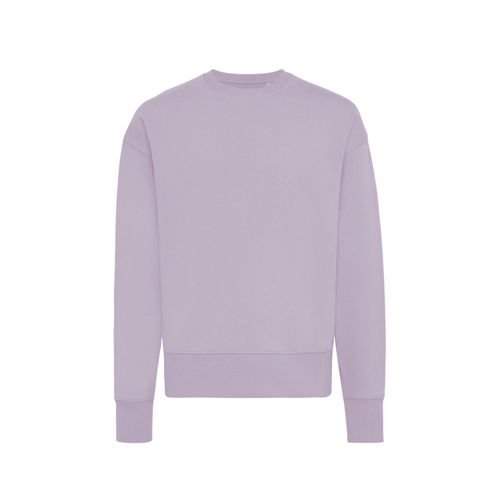 IQONIQ Kruger gerecycled katoen relaxed sweater - voor bedrijven en relatiegeschenken - lavender (± PMS 15-3716TCX)
