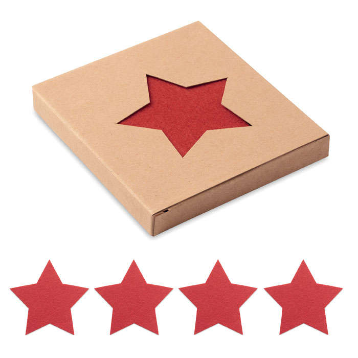 STARGUARD - RPET vilten onderzetters - bedrukt of onbedrukt verkrijgbaar
