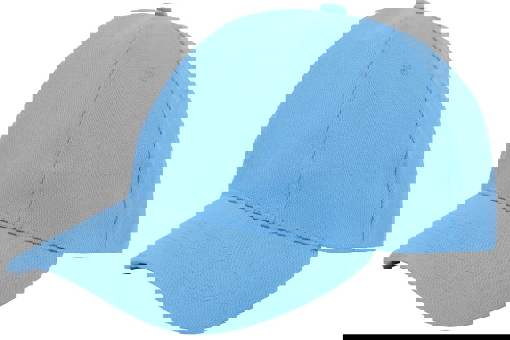 Turned brushed cap - met logo of onbedrukt bestellen - Lichtblauw (PMS 292c) / Lichtblauw