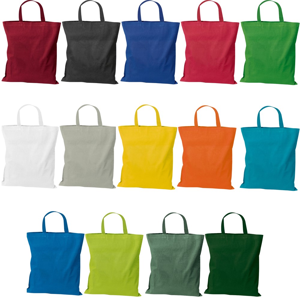 Katoenen tas met korte hengsels - voor bedrijven en relatiegeschenken