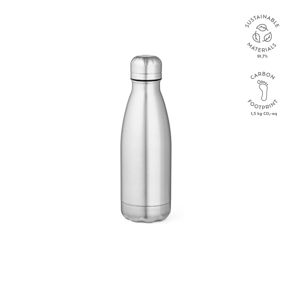 Mississippi 450P fles gerecycled roestvrij staal 430 ml - kopen of bedrukken - zilver