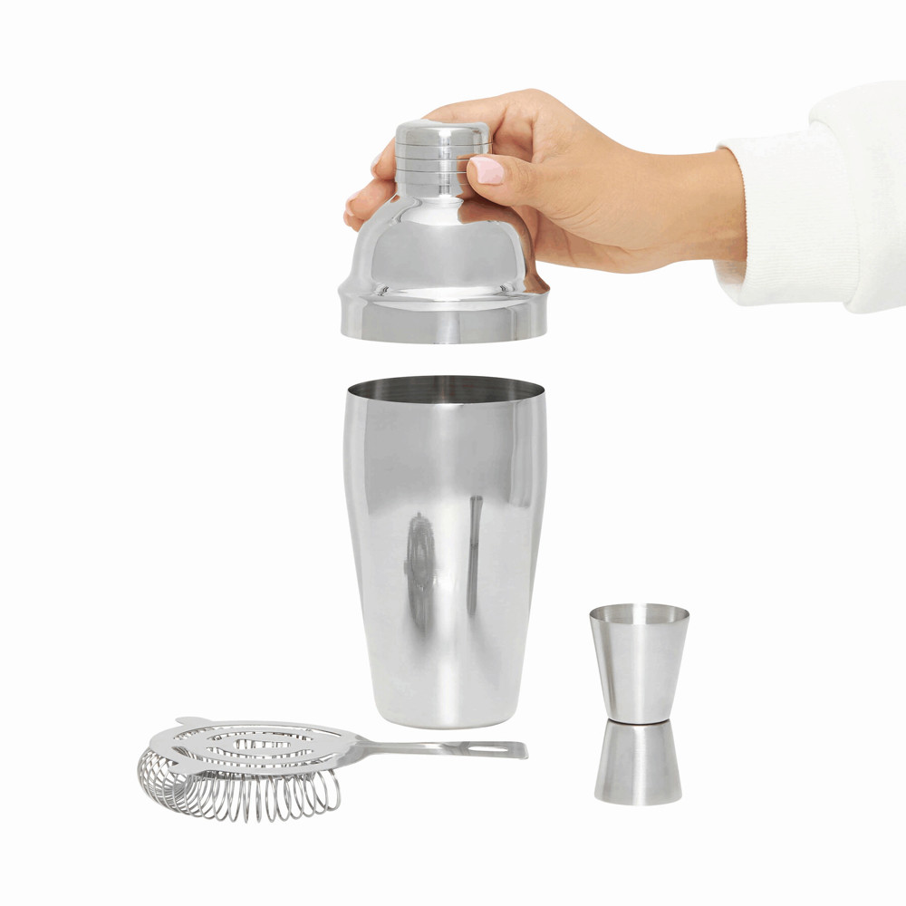 BARKEEPER - RVS cocktailshakerset - voor bedrijven en relatiegeschenken