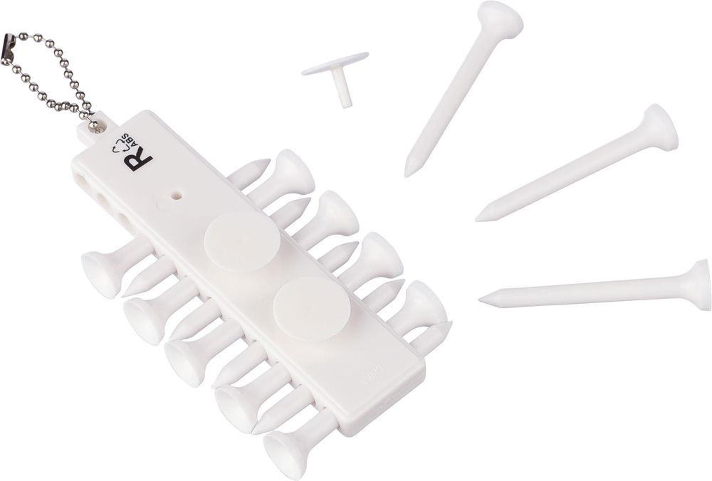 Gerecycled ABS golf tee-set Aveline - voor bedrijven en relatiegeschenken