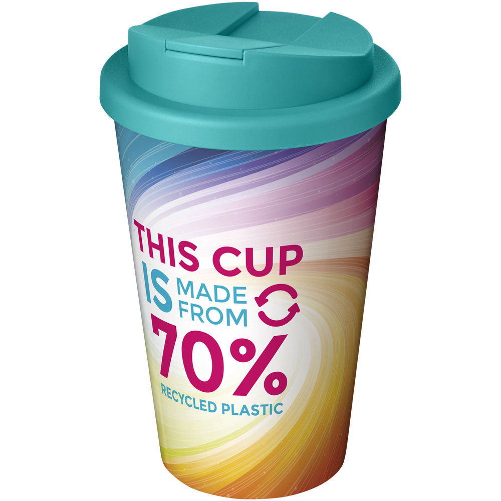Brite-Americano® Eco 350 ml morsvrije geïsoleerde beker - met logo of onbedrukt bestellen - Aqua