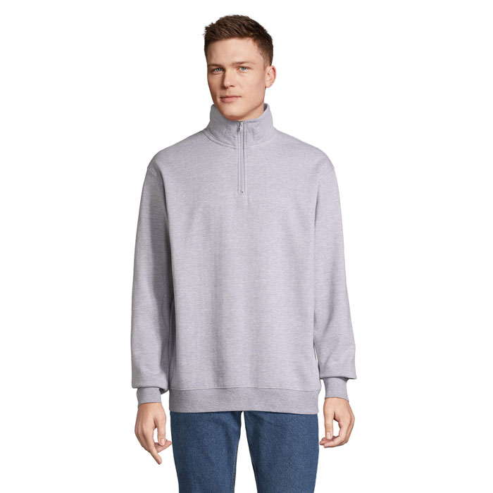 CONRAD - CONRAD Sweater met Rits - kopen of bedrukken - Grijs Gemêleerd 2