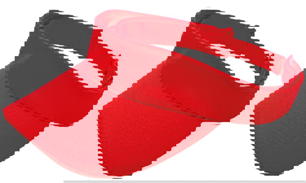 Brushed zonneklep - voor bedrijven en relatiegeschenken - Rood (PMS 199c) / Rood