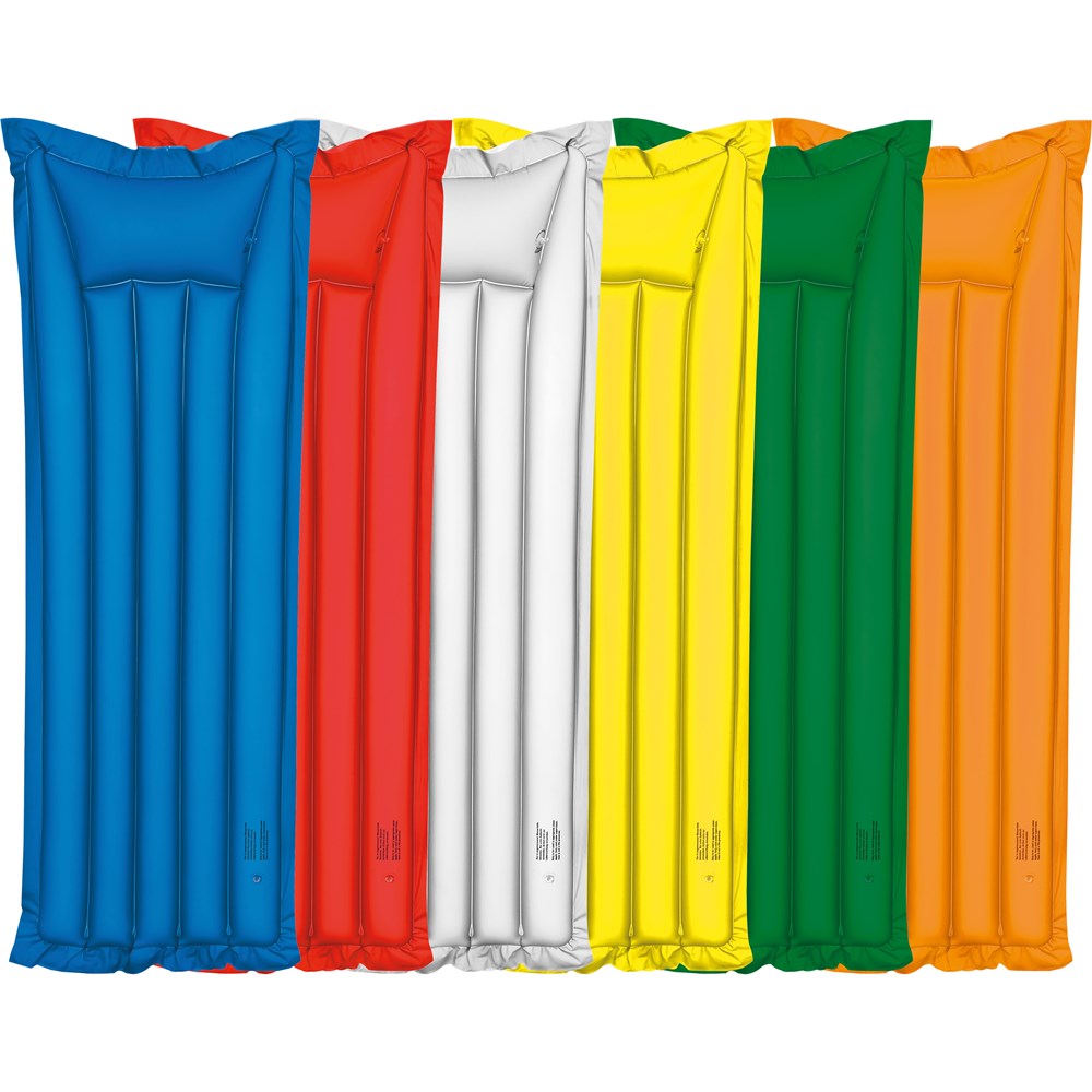 Luchtbed - lekker om tijdens de vakantie op de dobberen. Uw recmlame wordt op het hoofdkussen aangebracht