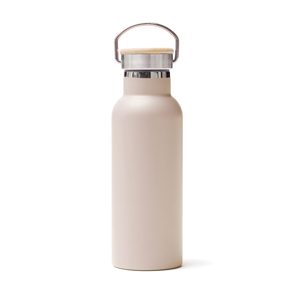 VINGA Miles thermosfles - bedrukt of onbedrukt verkrijgbaar - beige (± PMS 7528)