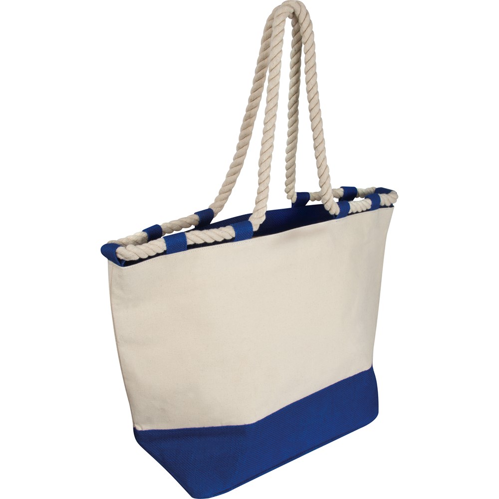 Strandtas met koord - voor bedrijven en relatiegeschenken - Blauw