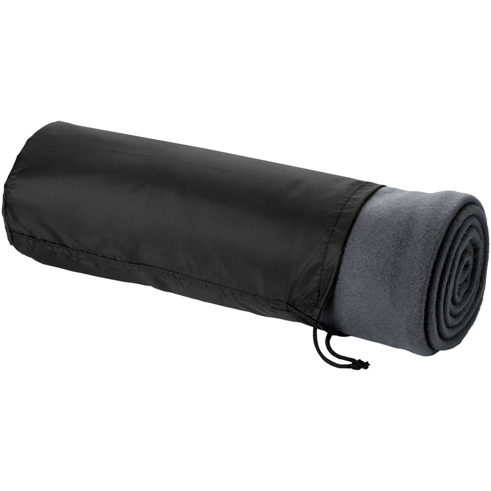 Huggy fleecedeken met hoes 150x120 cm - kopen of bedrukken - Antraciet