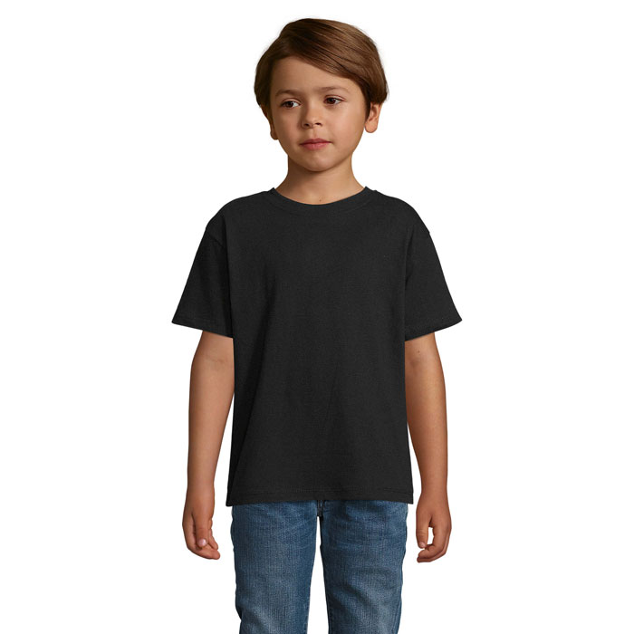 REGENT KIDS - REGENT Kinder t-shirt 150g - bedrukt of onbedrukt verkrijgbaar - Diep Zwart