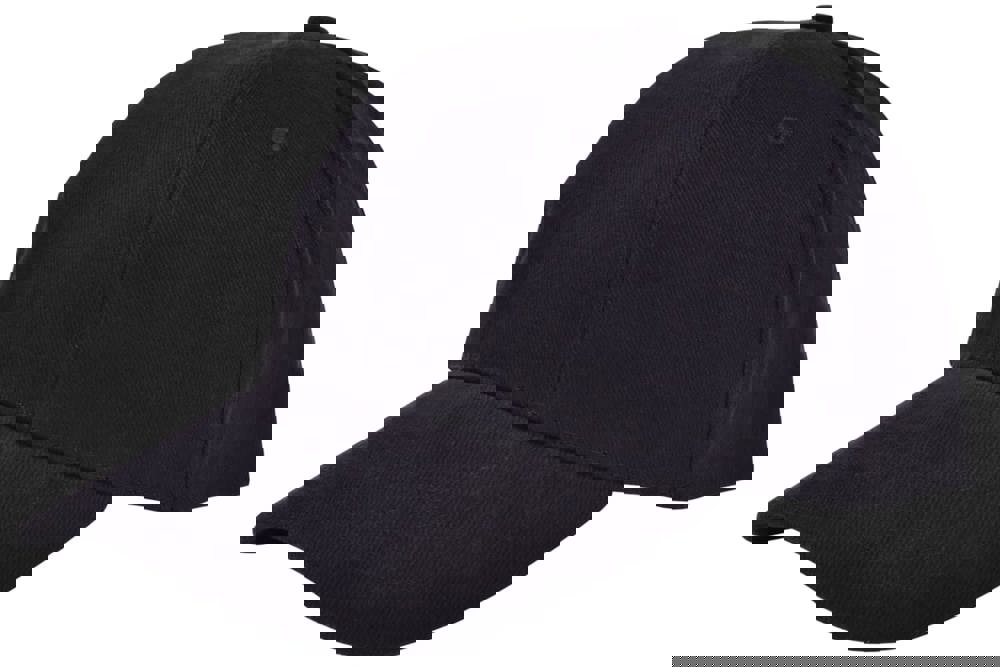 Turned brushed cap - met logo of onbedrukt bestellen - Zwart (Black) / Zwart