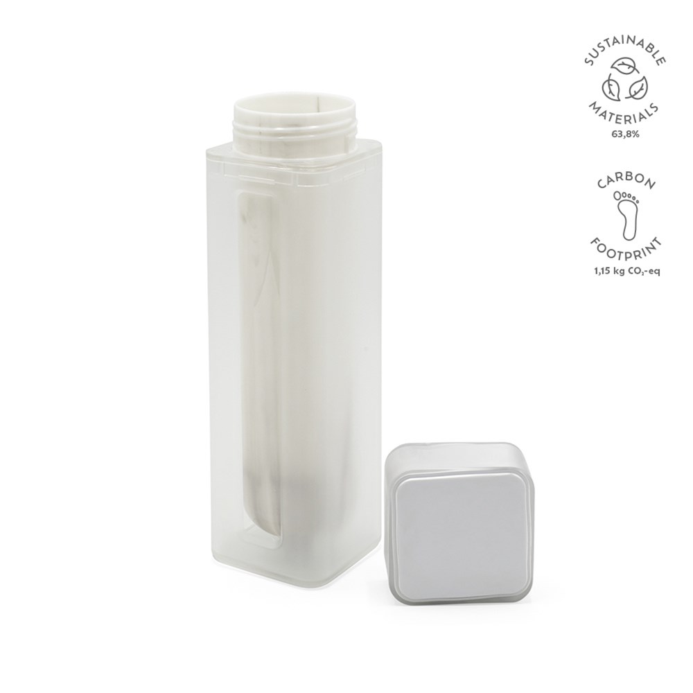 Lucen fles gerecycled ABS 540 ml - bedrukt of onbedrukt verkrijgbaar - Wit