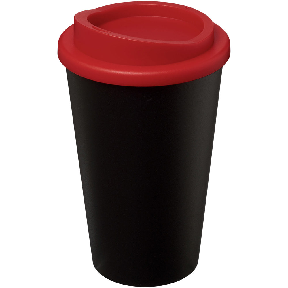 Americano® geïsoleerde beker van 350 ml - kopen of bedrukken - Rood, Zwart