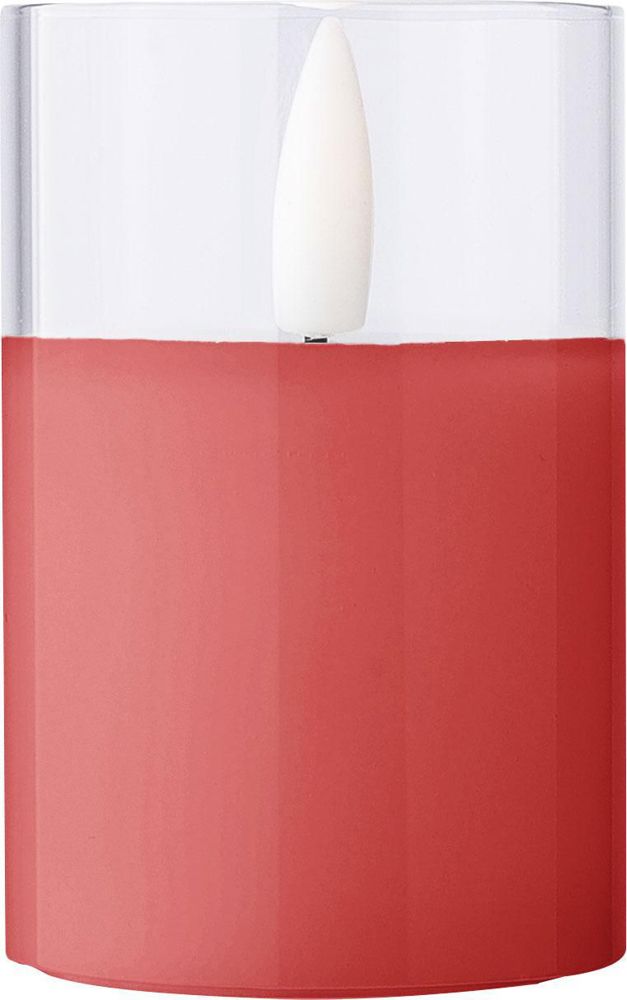 PP LED-kaars Serin - voor bedrijven en relatiegeschenken - rood
