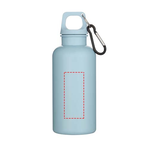 Oregon 400 ml effen waterfles van RCS gecertificeerd gerecycled plastic met karabijnhaak 