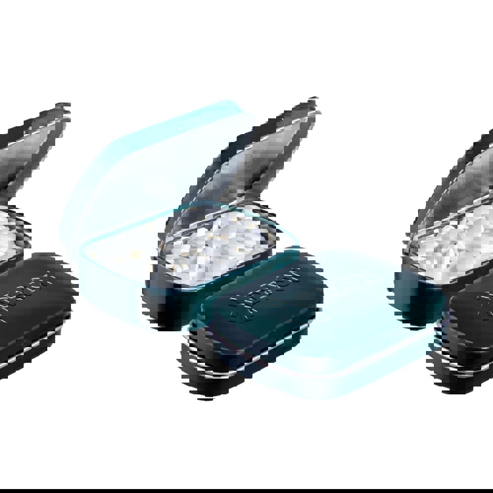 Mini scharnierblikje embossing - bedrukt of onbedrukt verkrijgbaar - Donkergroen