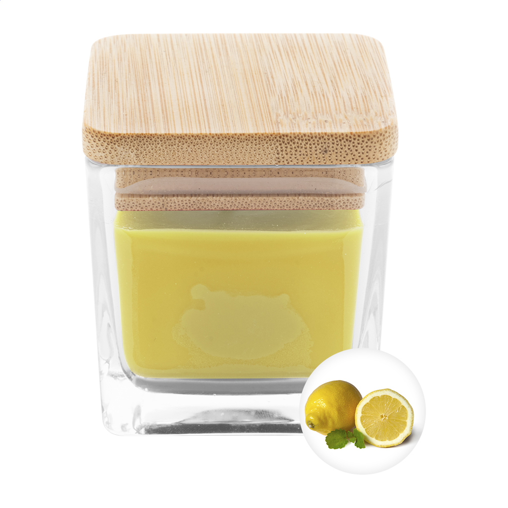 Cubama - kaars - met logo of onbedrukt bestellen - geel