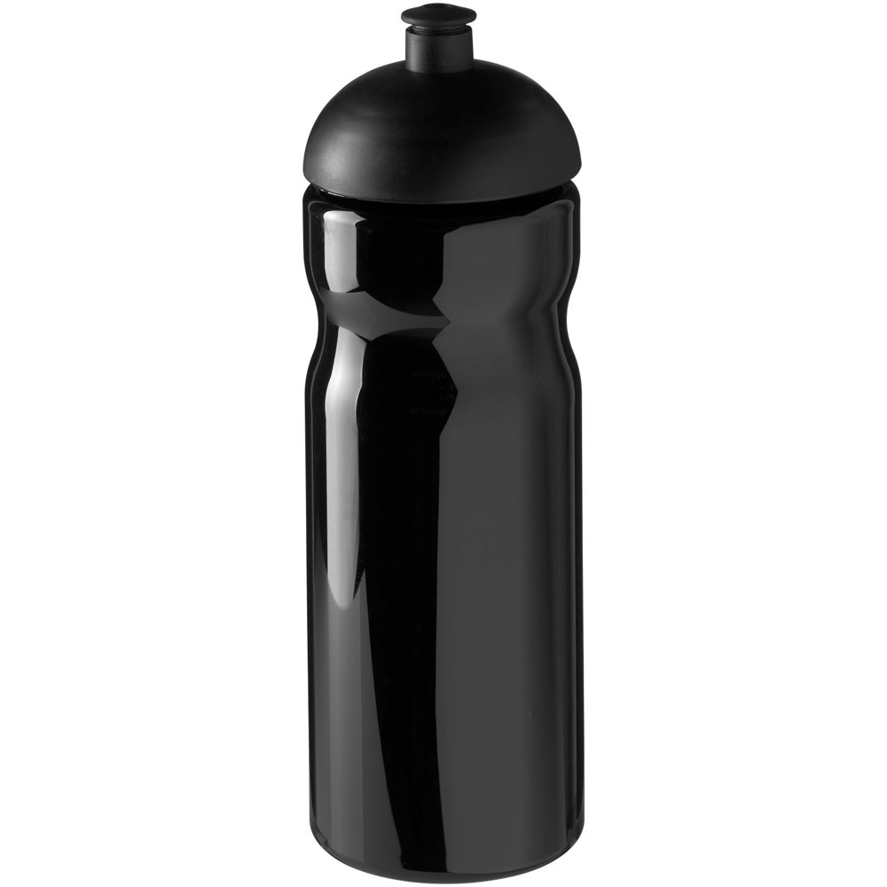 H2O Active® Base 650 ml bidon met koepeldeksel - bedrukt of onbedrukt verkrijgbaar - Zwart