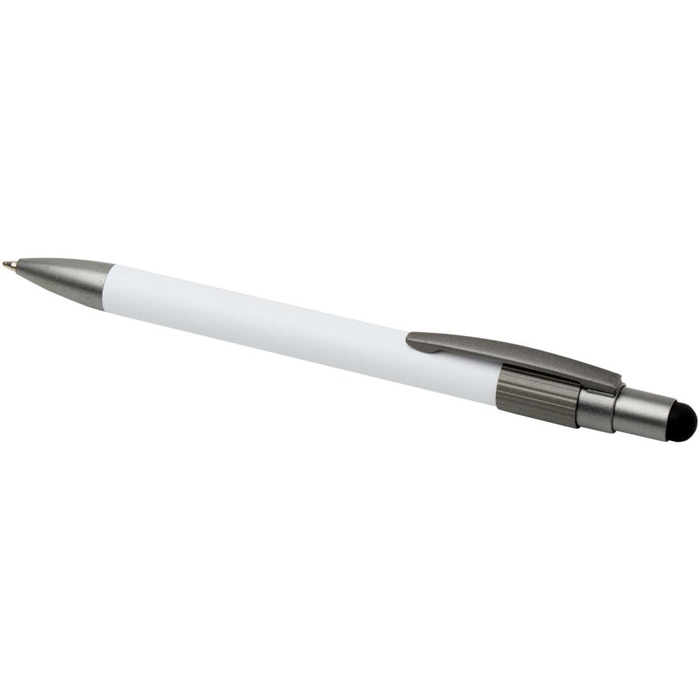 Rill RCS gerecycleerde balpen met stylus en fidget spinner (blauwe inkt)
