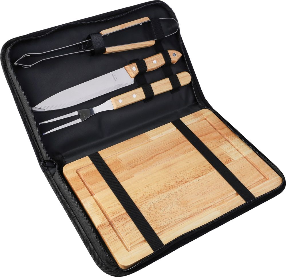 Roestvrijstalen barbecueset Kathleen - kopen of bedrukken