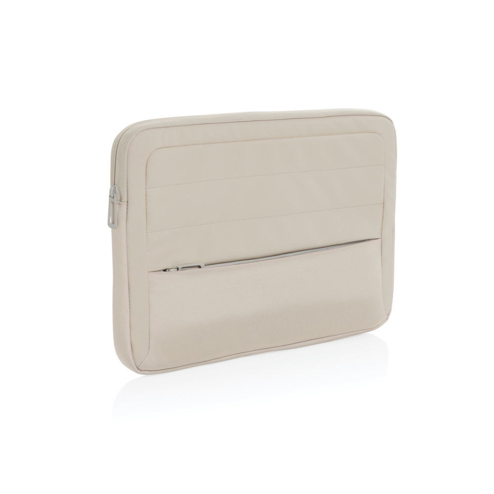 Armond AWARE™ RPET 15.6" laptop sleeve - voor bedrijven en relatiegeschenken - beige (± PMS Warm Grey 1)