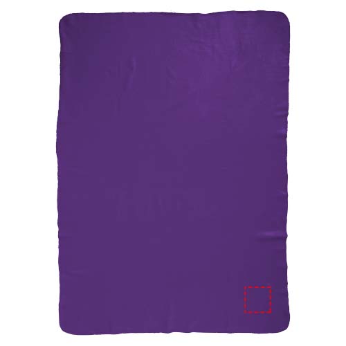 Huggy fleecedeken met hoes 150x120 cm