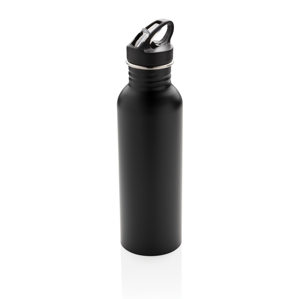 Deluxe RVS sportfles - kopen of bedrukken - zwart (± PMS Black)